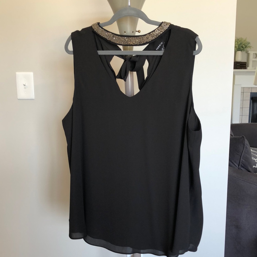 NWT Torrid top with beaded neck
